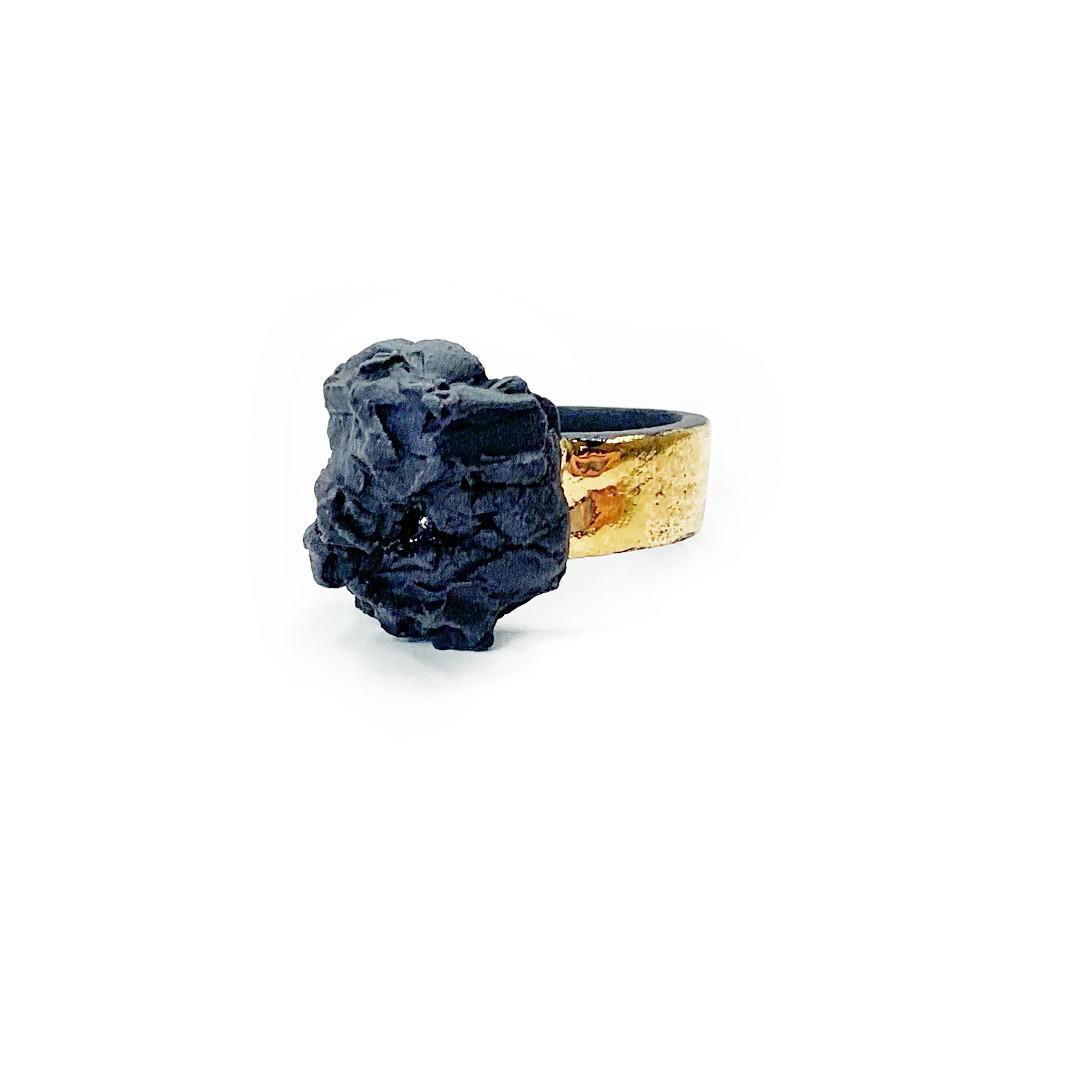 Juodas porcelianinis žiedas "BLACK DIAMOND"