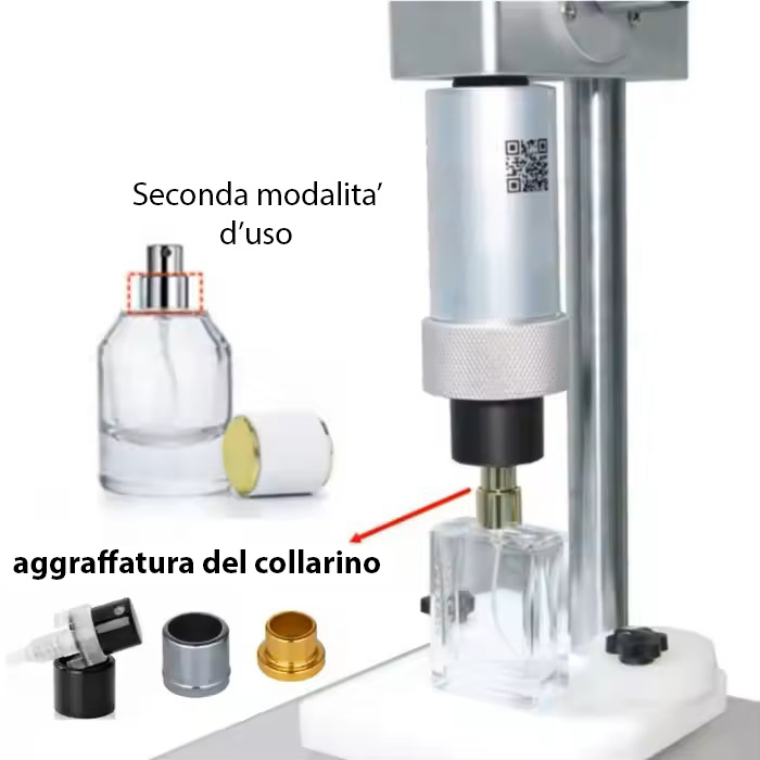 Macchina crimpatrice professionale manuale per profumi
