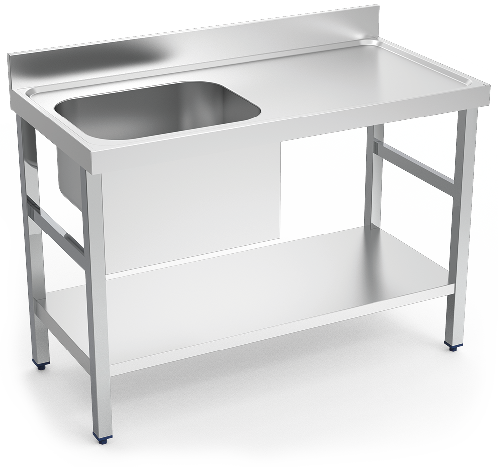 Mesas murales de Chef con entrepaño