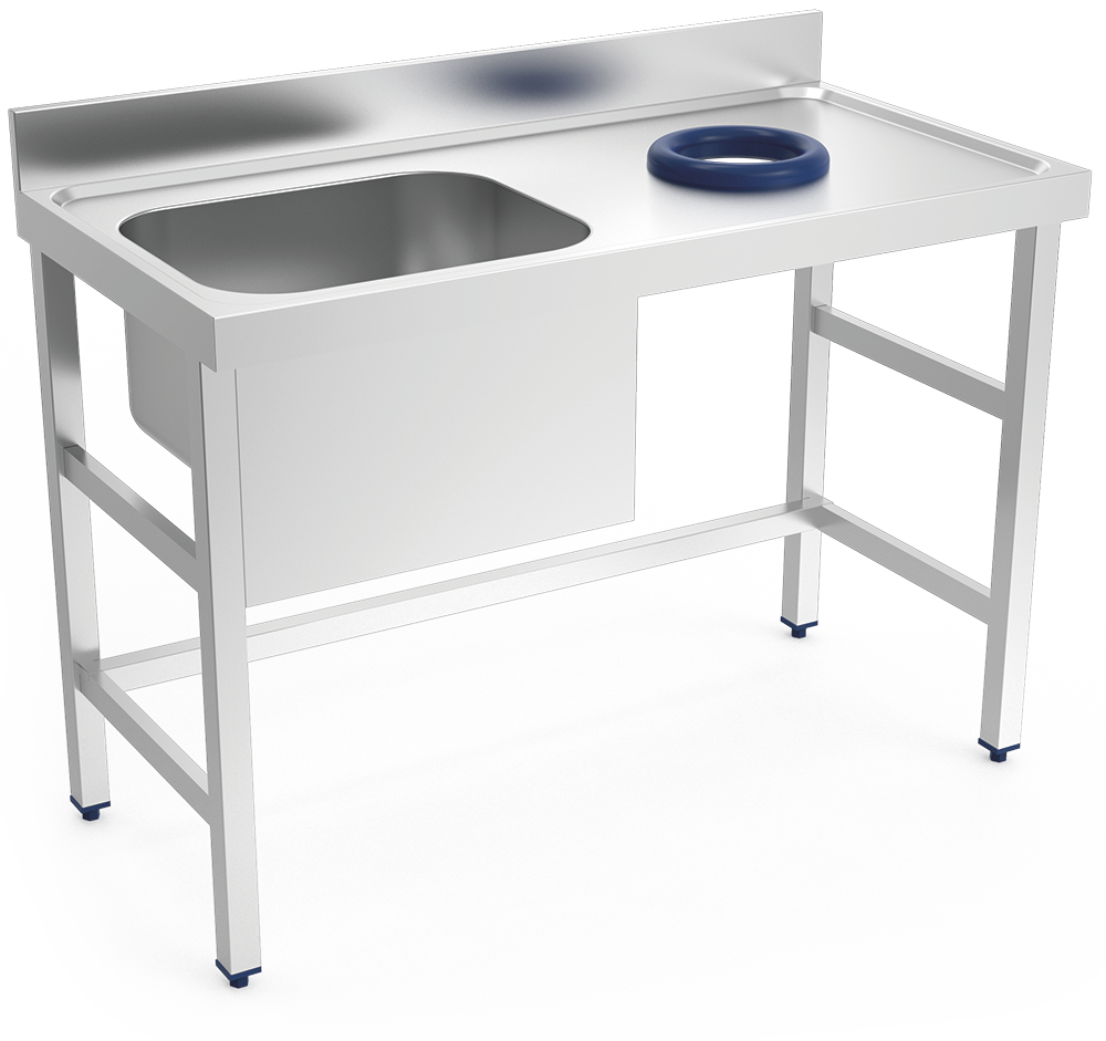 Mesa mural desbarasado con fregadero