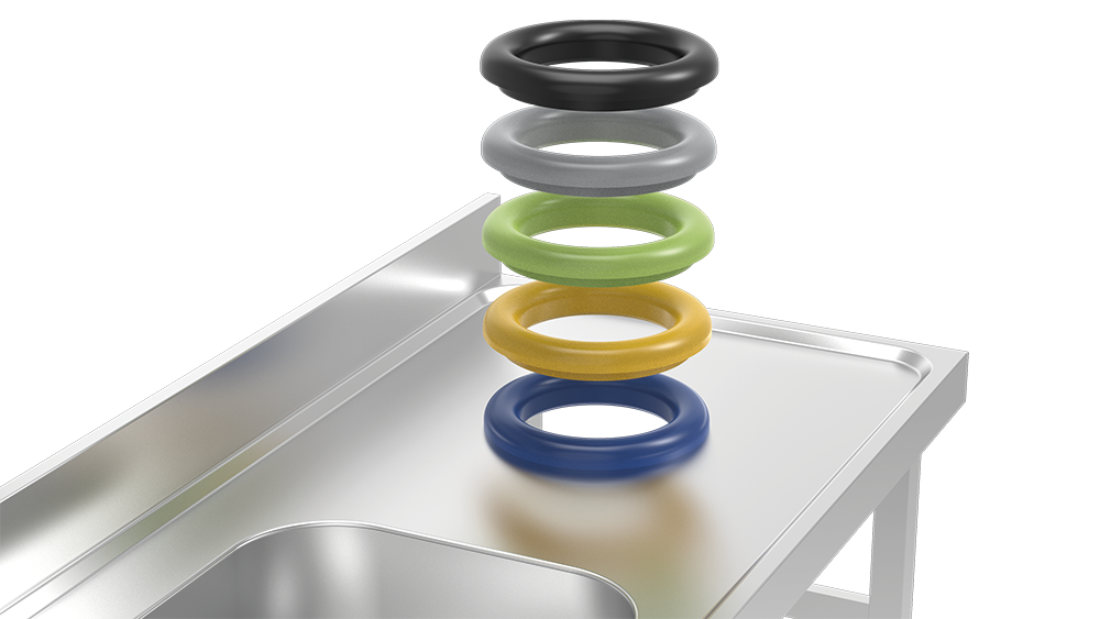 Mesa mural desbarasado con fregadero