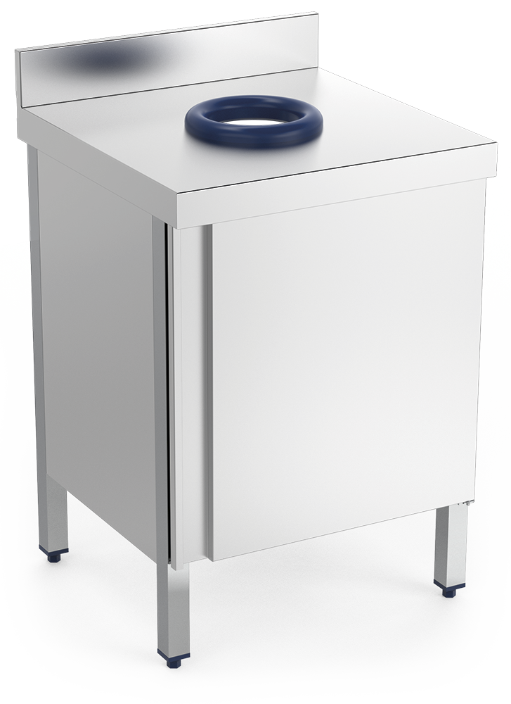 Mesa mural desbarasado con puerta