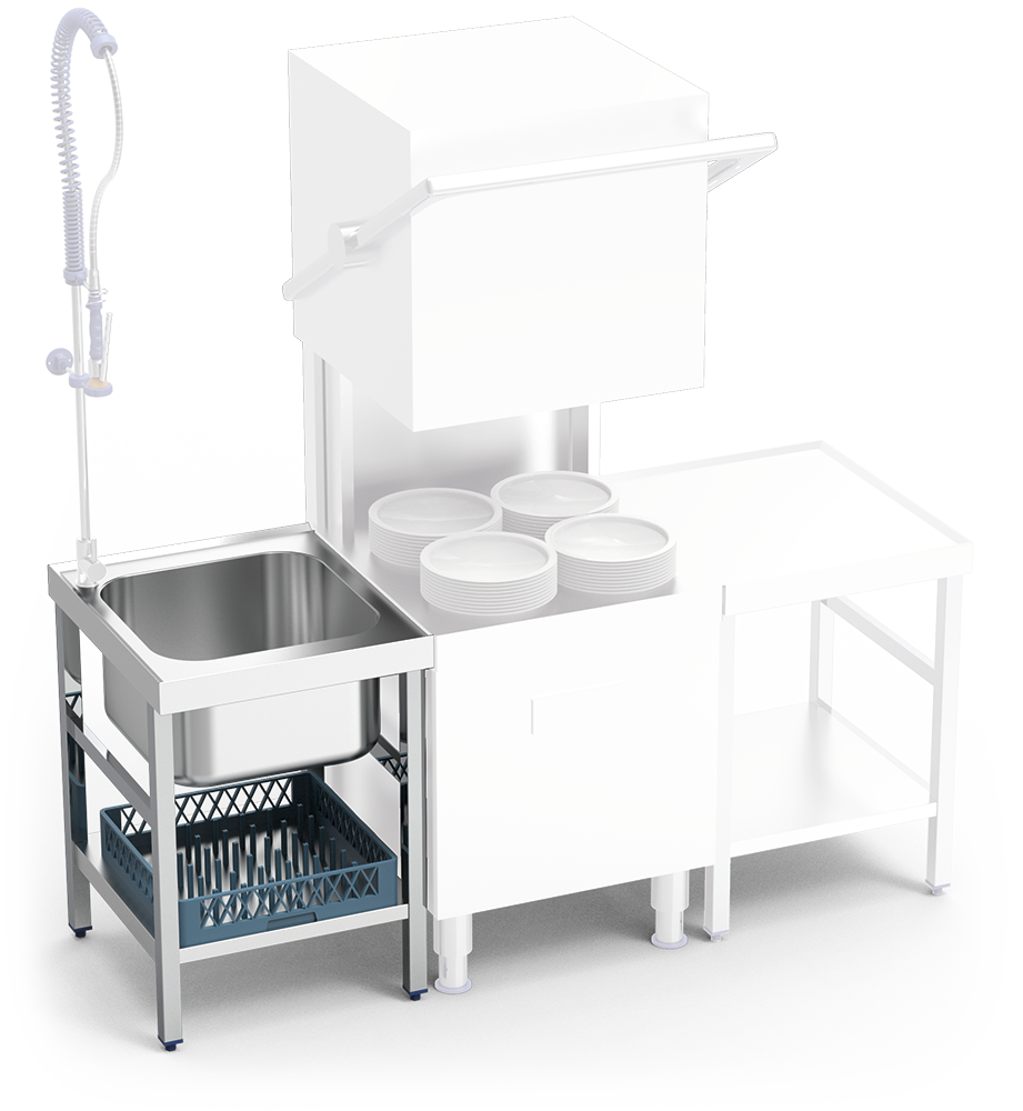 Mesas de entrada / salida de lavavajillas