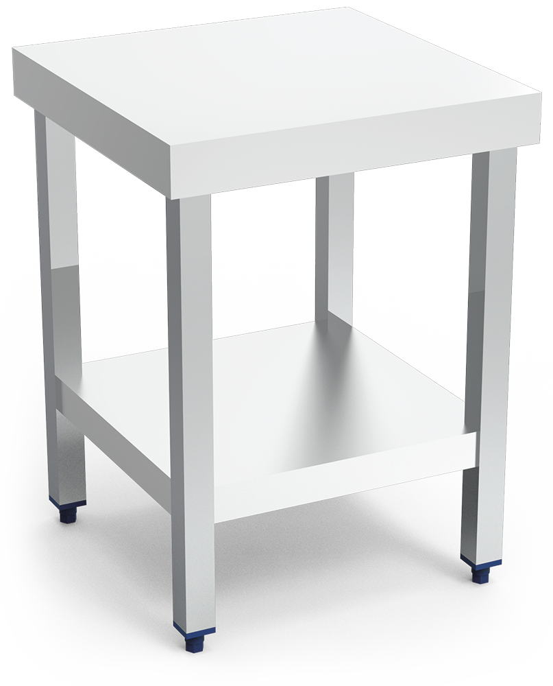 Mesa central con entrepaño especial maquinaria - Altura reducida 