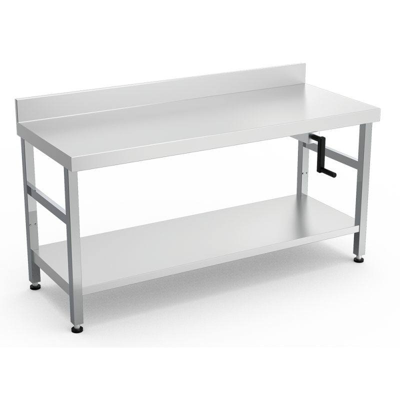 Mesa mural inox con sistema de elevación