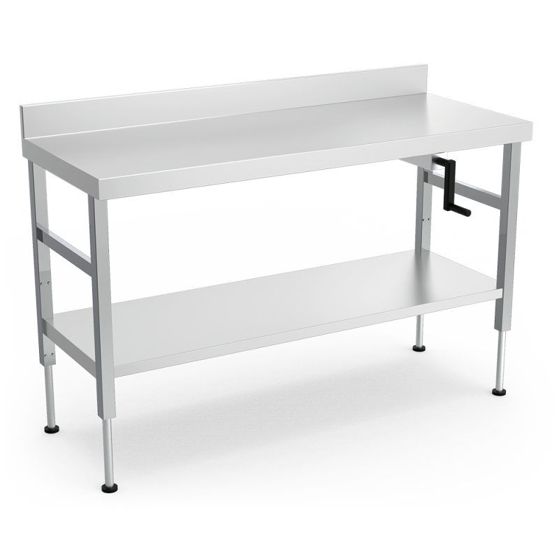 Mesa mural inox con sistema de elevación