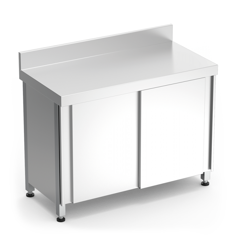 Mesa mural con puertas y sistema de elevación eléctrico