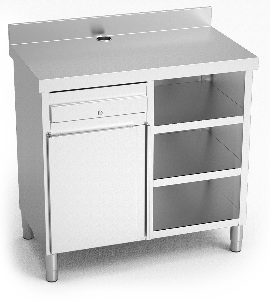 Mueble Cafetero Inox Basic