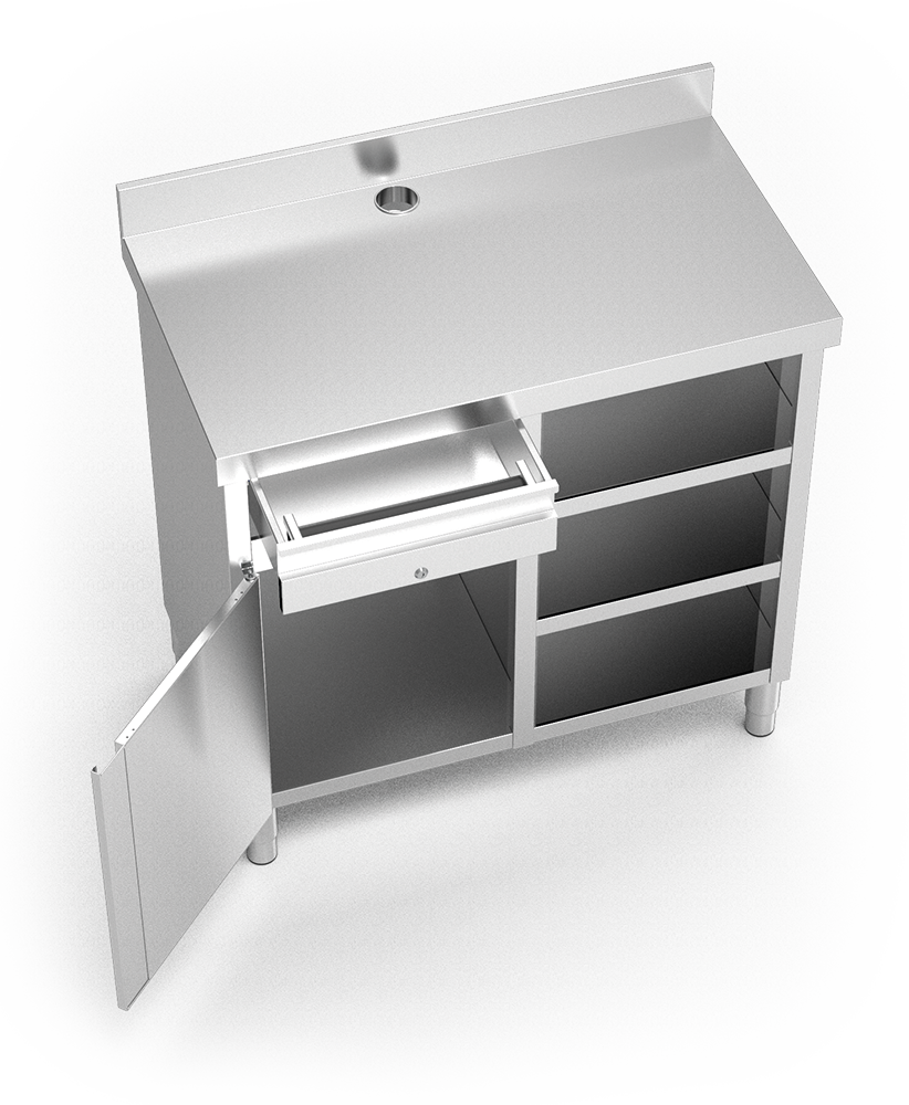 Mueble Cafetero Inox Basic