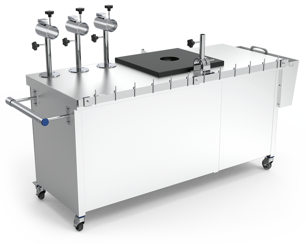 Punto de venta portátil de jamones