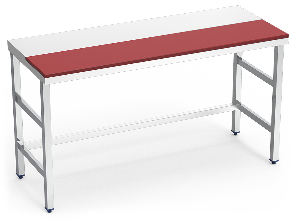  Mesa de preparación central sin entrepaño