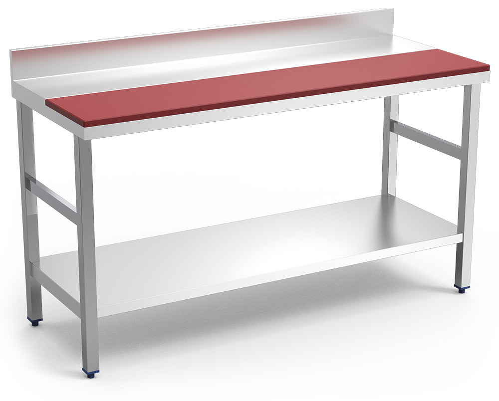  Mesa de preparación mural con entrepaño 