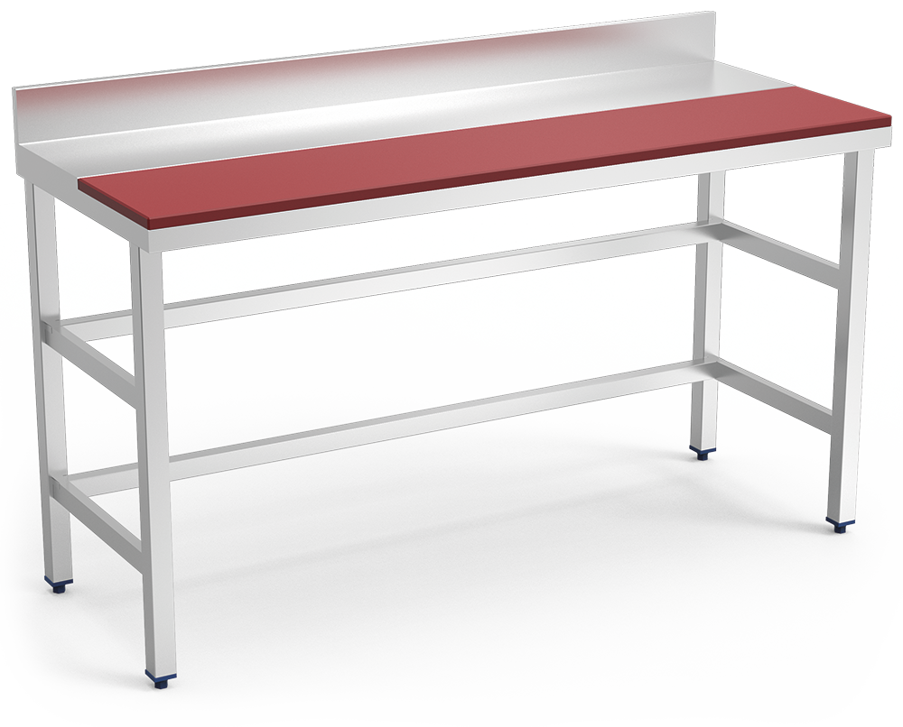  Mesa de preparación mural sin entrepaño 