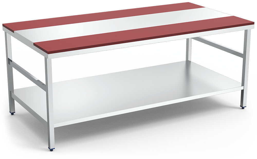 Mesas de despiece con entrepaño