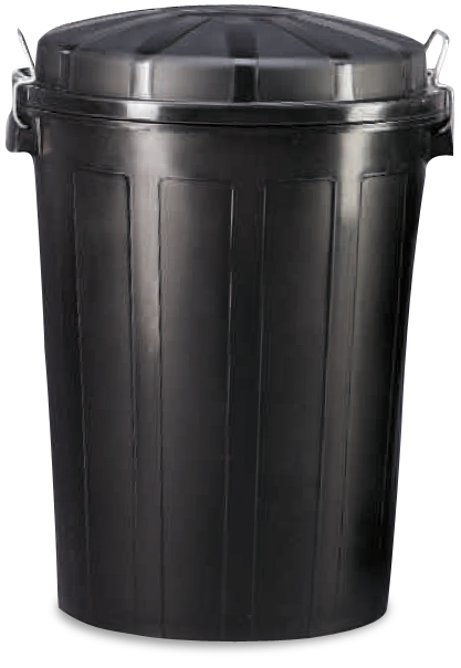  Contenedor de desperdicios de plástico c on tapa 