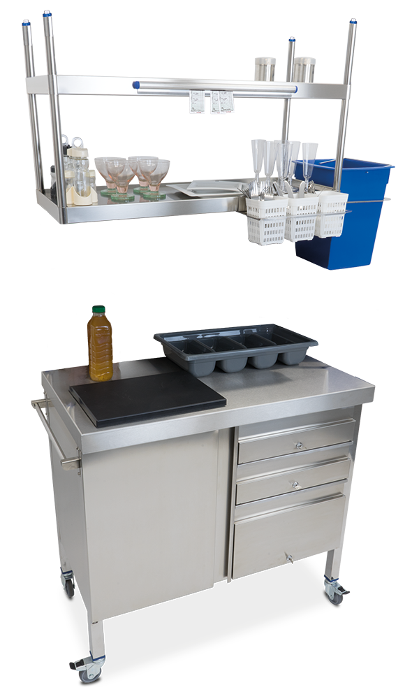  Estantería inox suspendida 