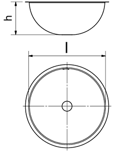  Fregadero inox redondo soldado a mesa 