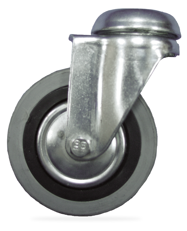  Rueda galvanizada sin freno 