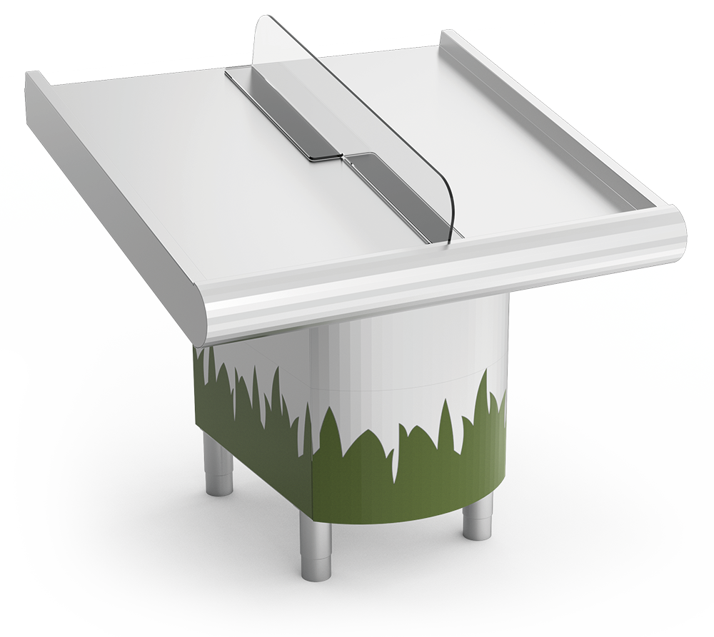 Separador de plástico transparente para mesa de marisco