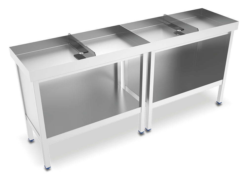 Separador de plástico transparente para mesa de marisco