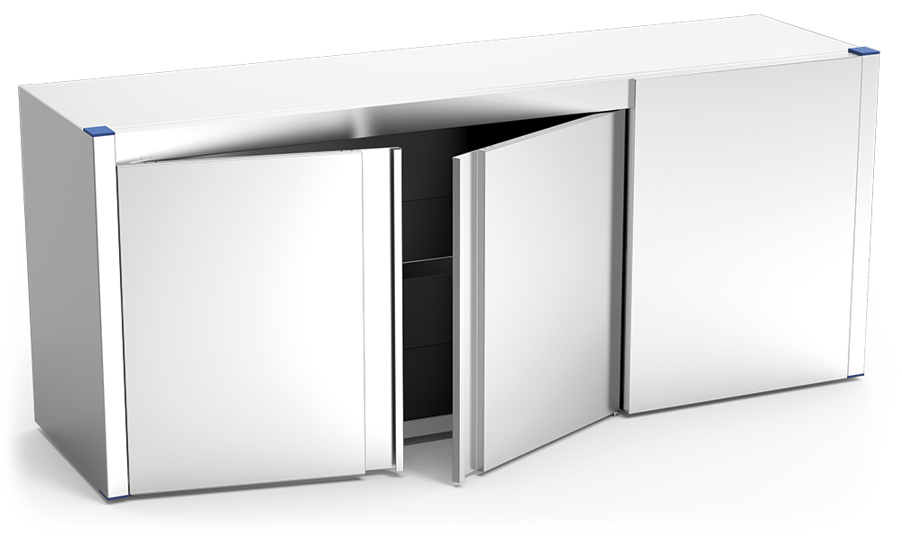 Armario de esquina derecha con puertas abatibles