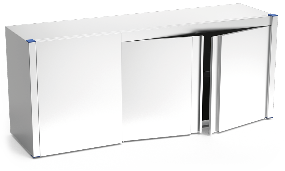 Armario de esquina izquierda con puertas abatibles