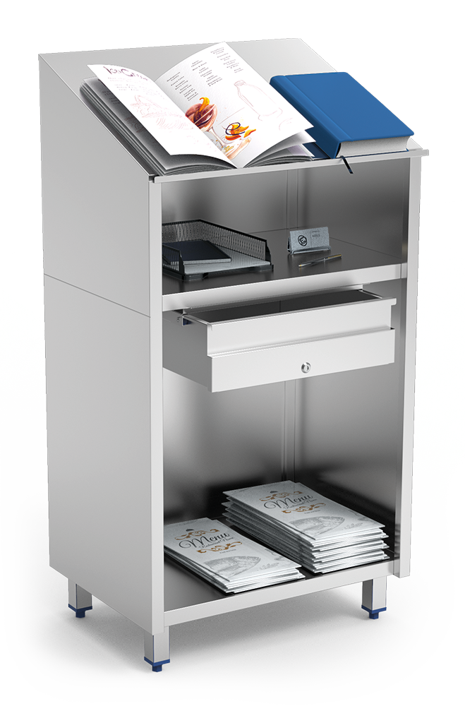 Atril de acero inoxidable