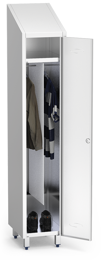  Separador vertical para taquilla de puerta grande en pvc  