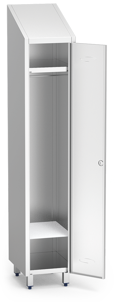  Separador de taquilla inferior  en acero inoxidable