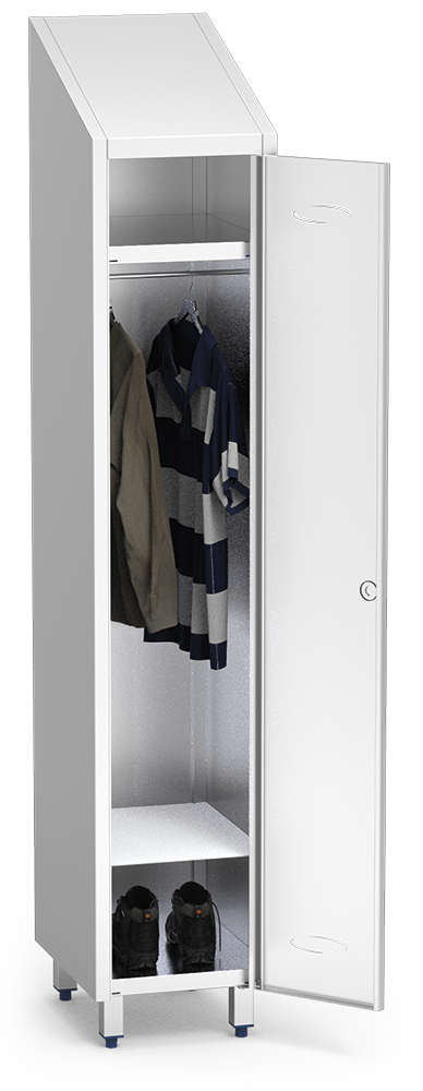  Separador de taquilla inferior  en acero inoxidable