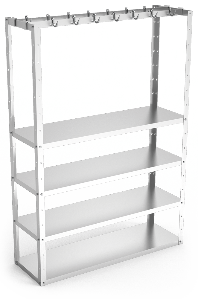 Kit de pletinas para estanterías