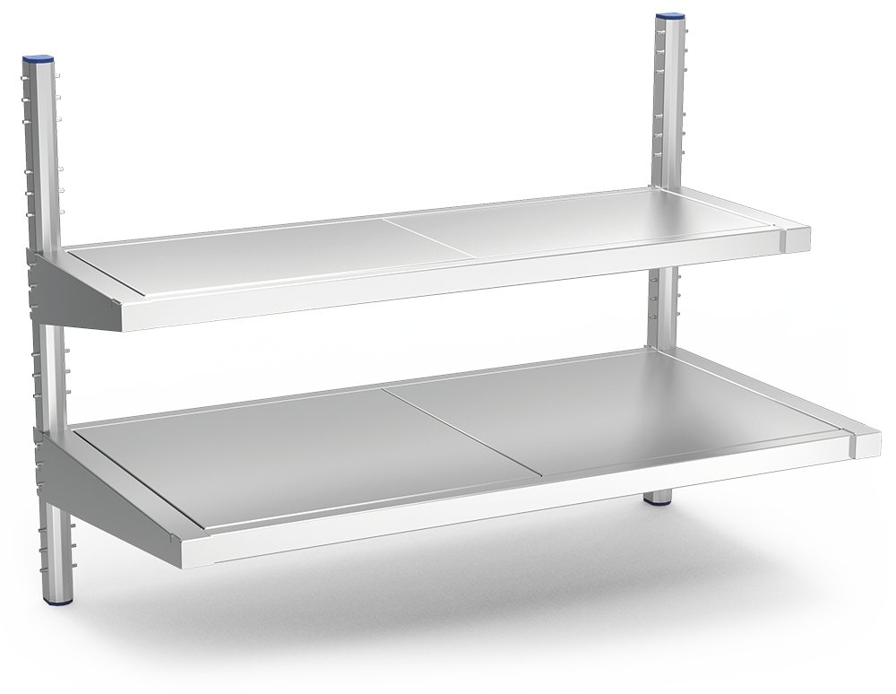  Estantería inox mural Imagine 2 niveles 