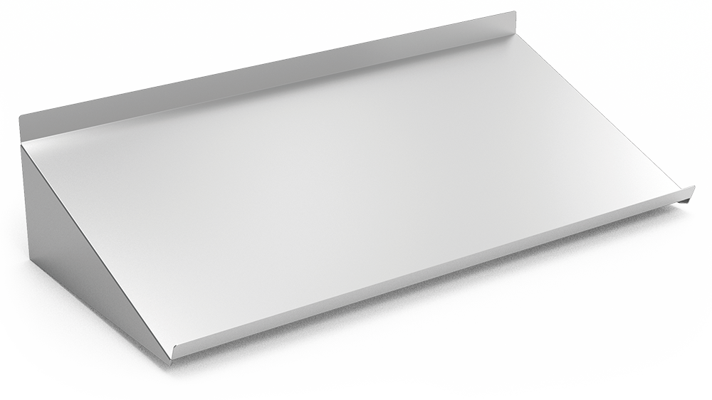 Estante mural inclinado para cestas de lavavajillas