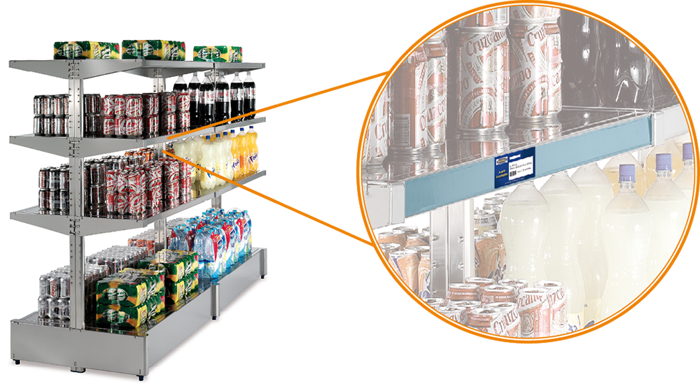  Portaprecios para estantería inox Imagine 