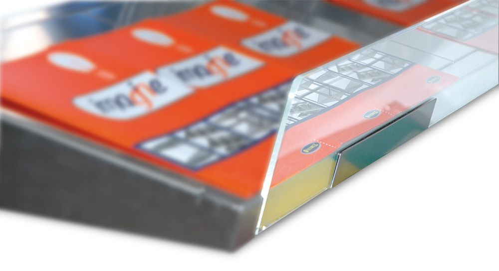 Peto de metracrilato estantería inox Imagine