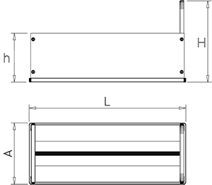  Portacuchillos con doble alojamiento de sobremesa  