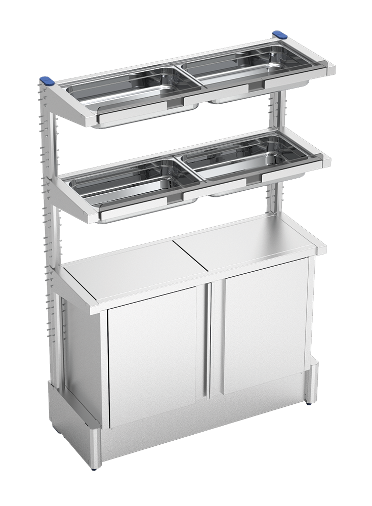  Estantería con armario para botellas de zumo 