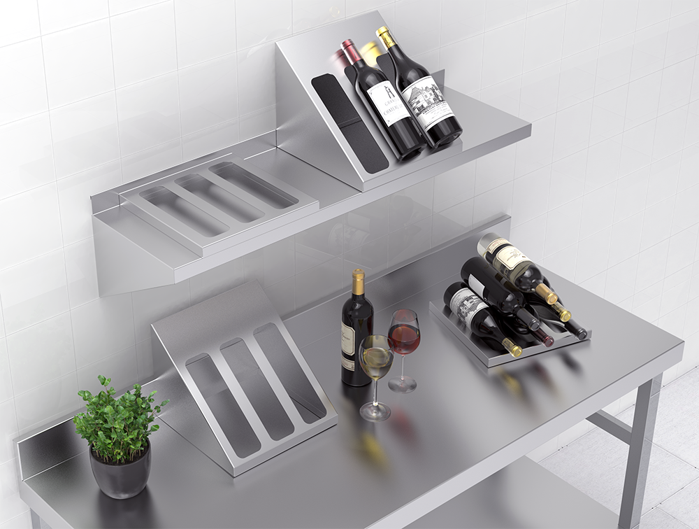  Botellero de sobremesa para botellas de vino 