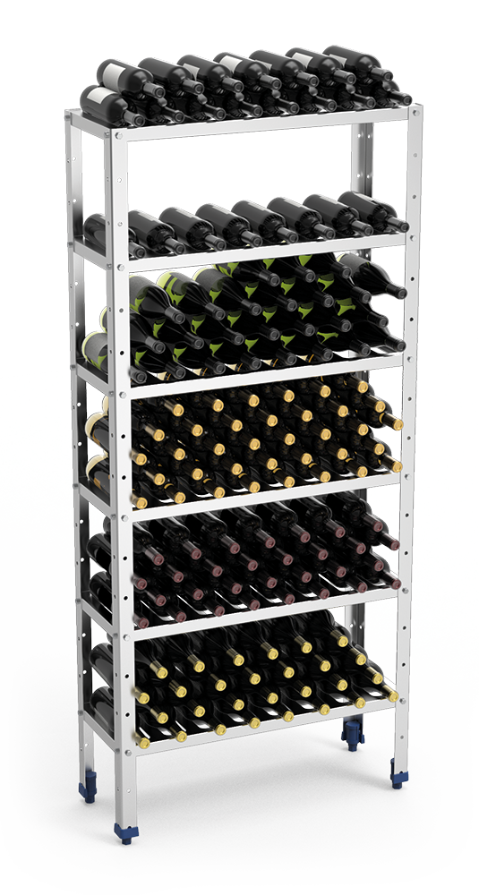  Estantería inox para almacenaje de vino 