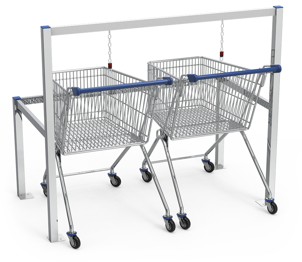 Parking para carros de la compra