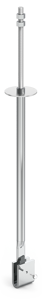  Tirantes de techo con varilla roscada