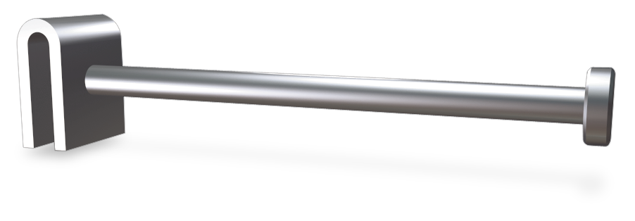 Gancho inox salchichero sencillo 