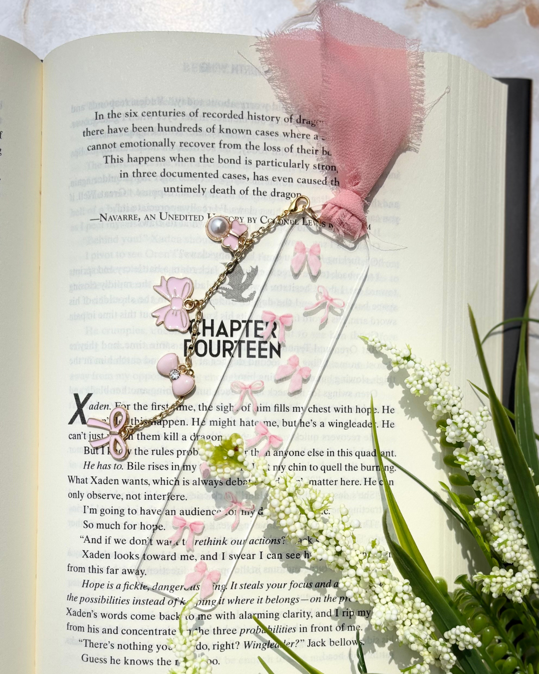 Pink Bows Bookmarks
