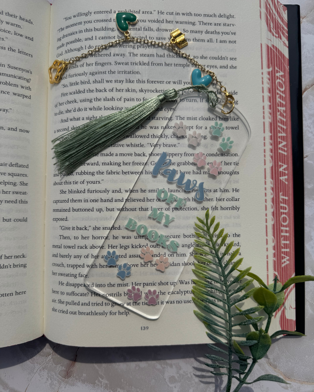 Paws Off My Books Bookmark