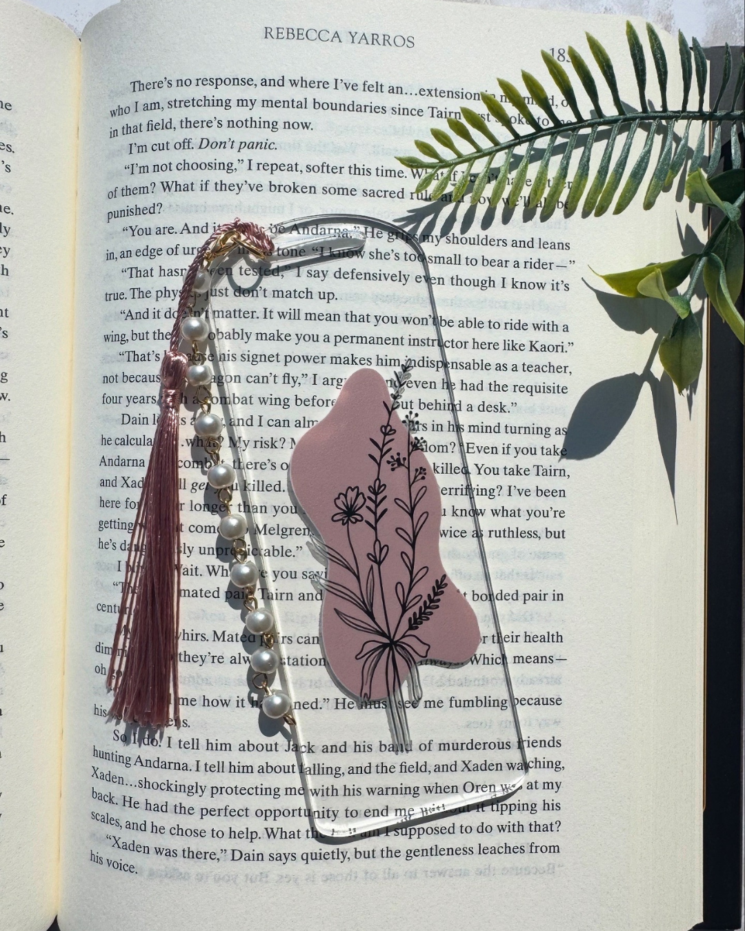 Elegant Floral Bookmark