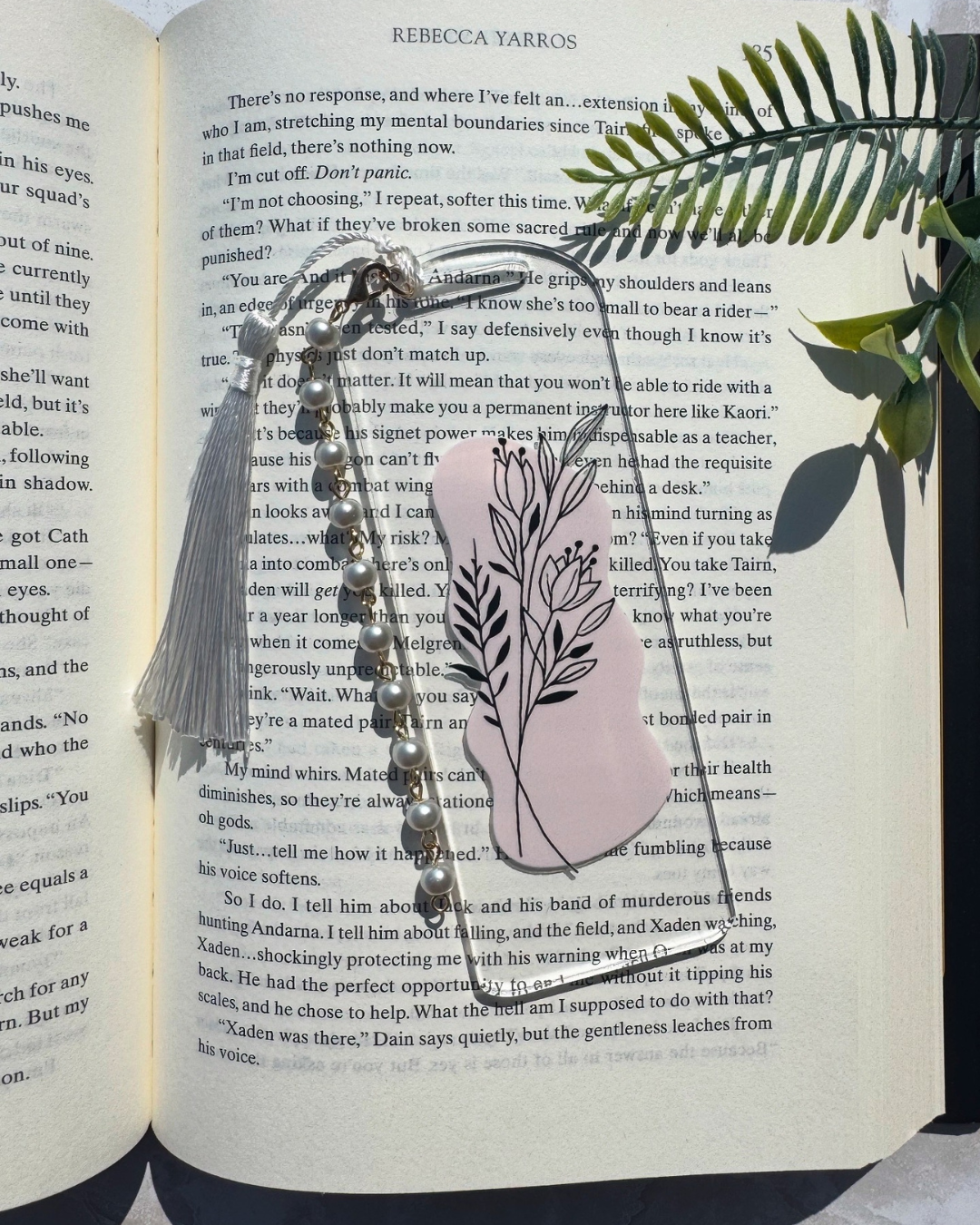 Elegant Floral Bookmark
