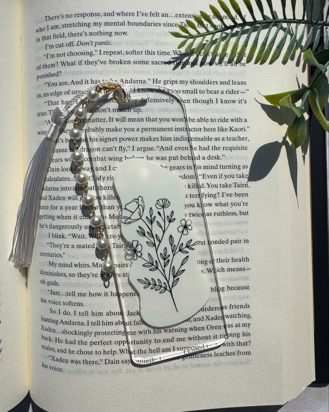 Elegant Floral Bookmark