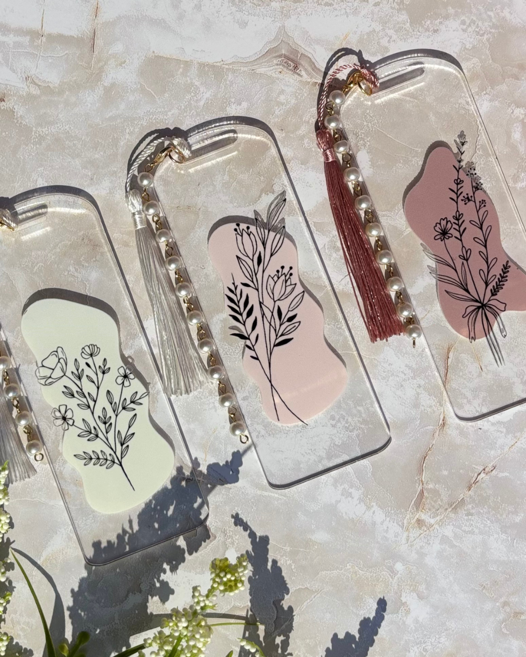 Elegant Floral Bookmark