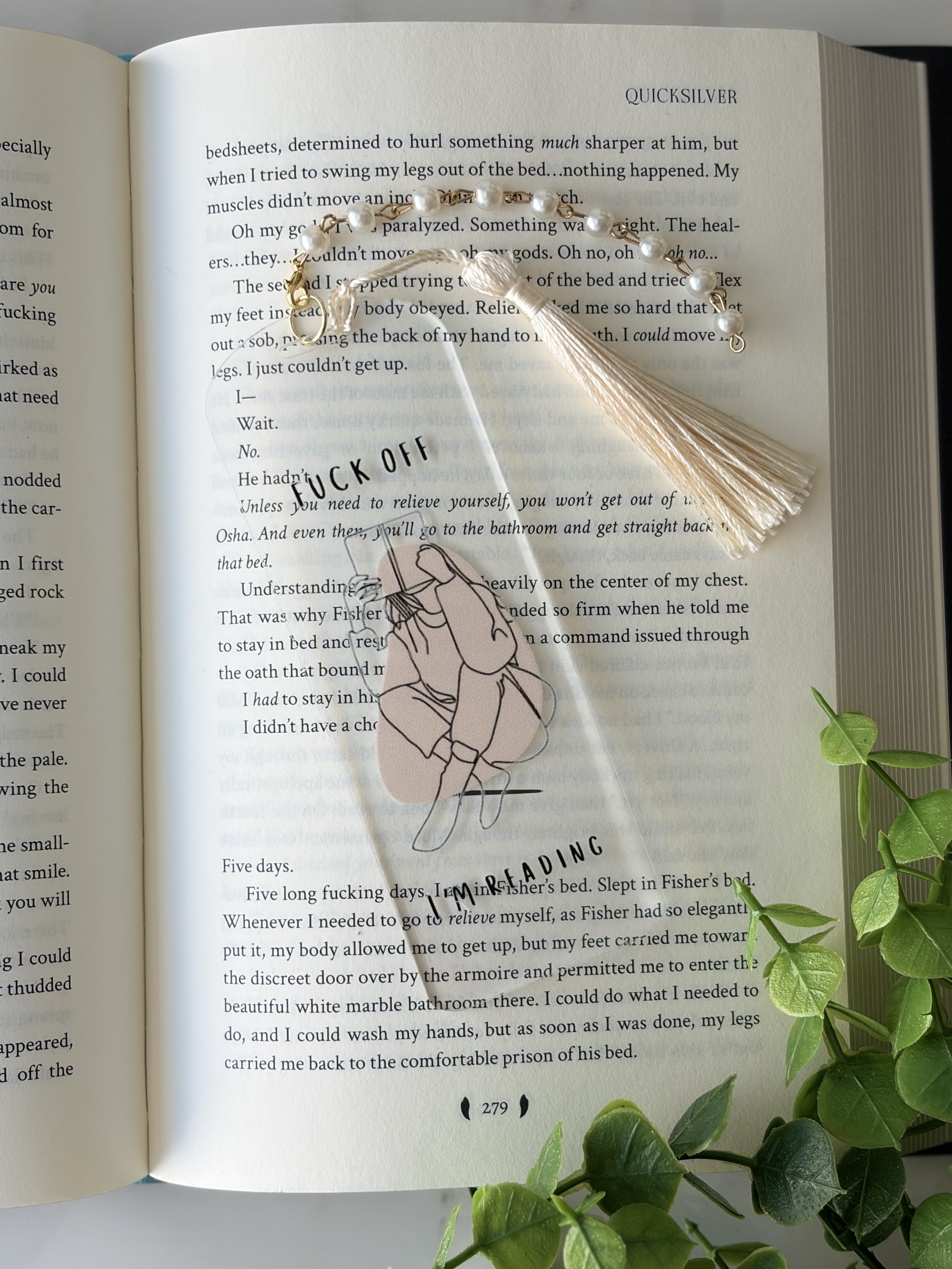 F*ck Off I'm Reading Acrylic Bookmark