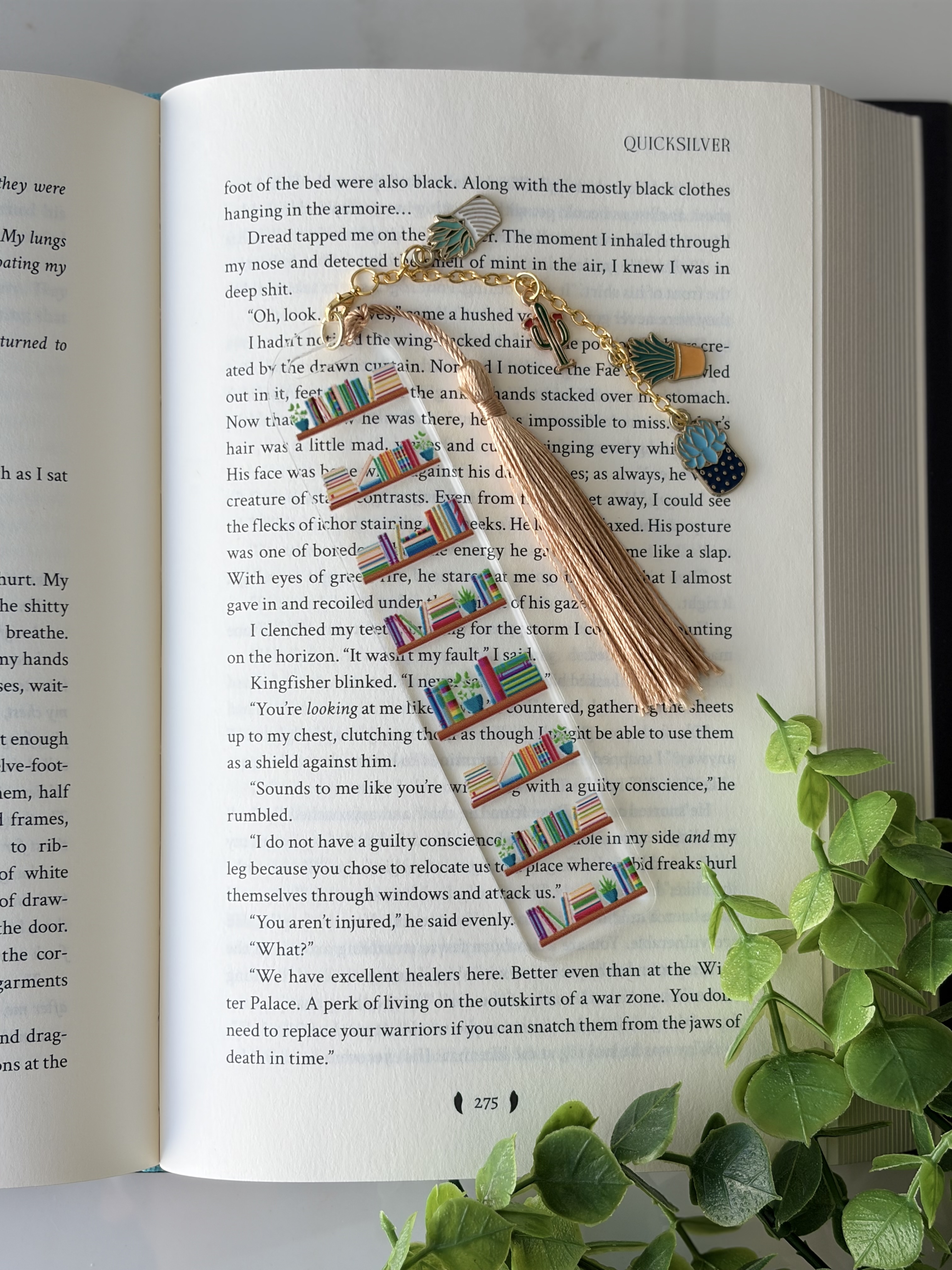 Book Lovers Bookcase Acrylic Bookmark